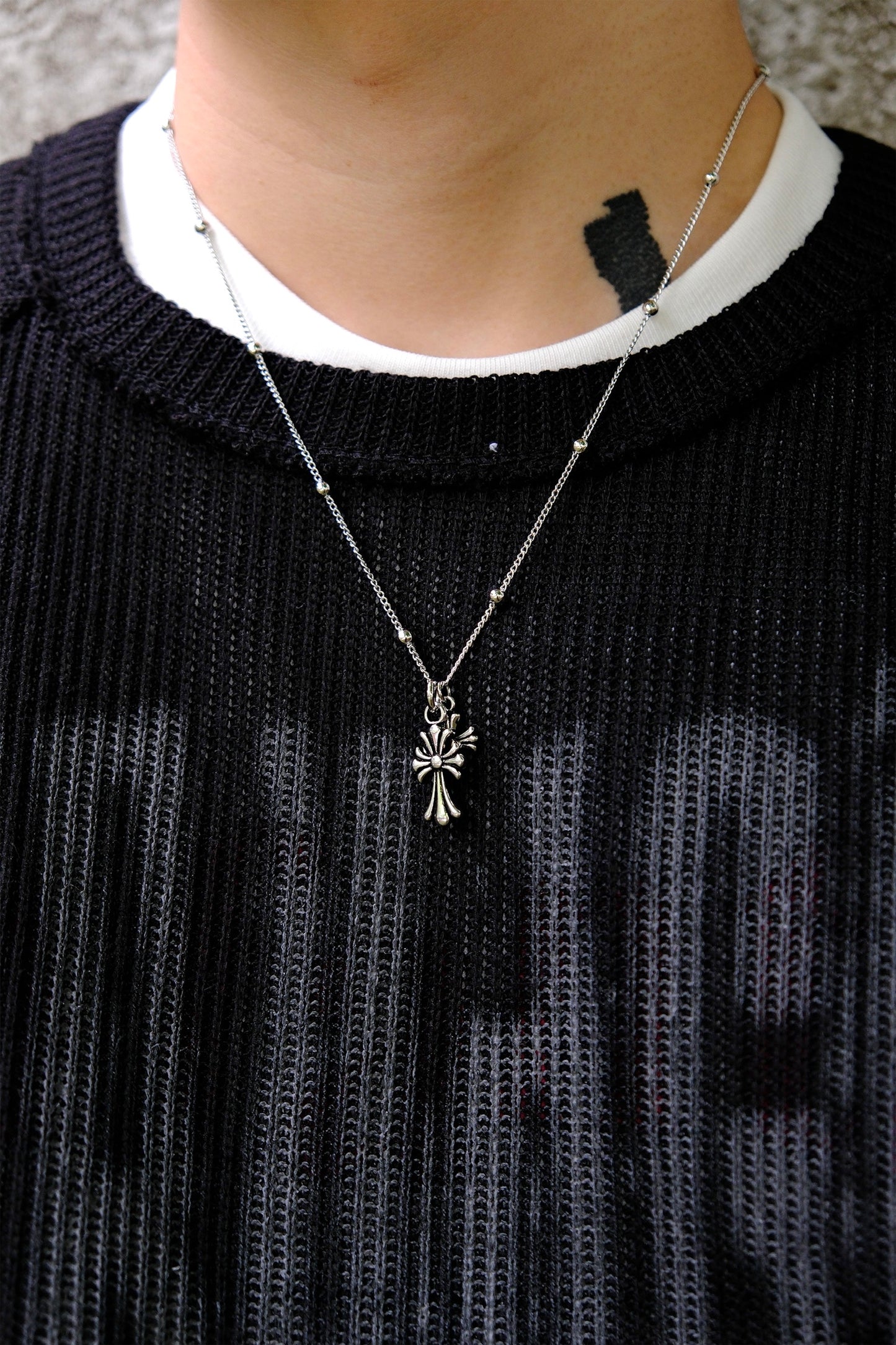 [Unisex] Double Cross Necklace