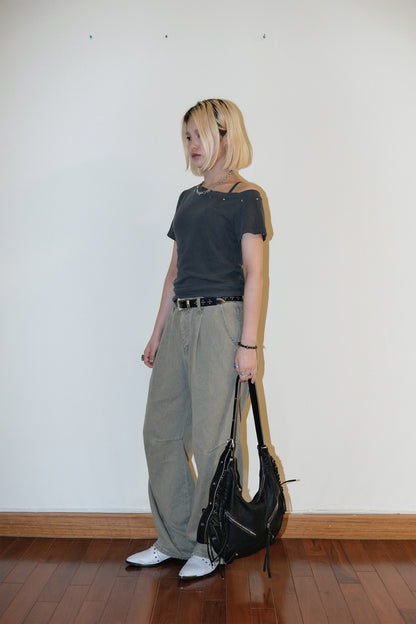 Mary Tied Leather Bag