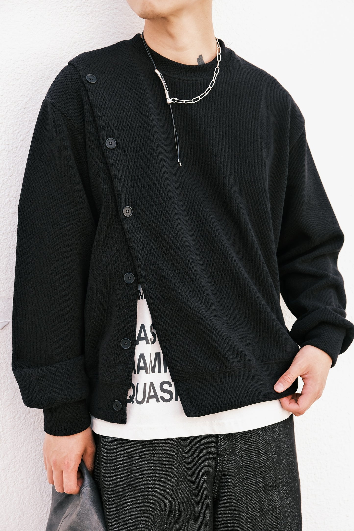 Slash Button Knit (4colors)