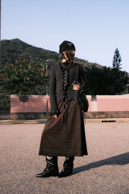 Agabor Suede Skirt (3colors)