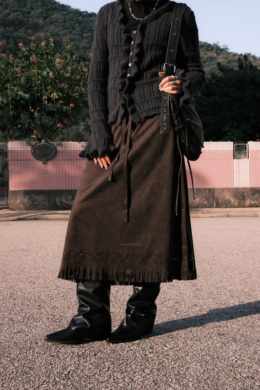 Agabor Suede Skirt (3colors)