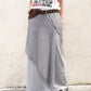 [SS]Button Layered Maxi Skirt (2colors)