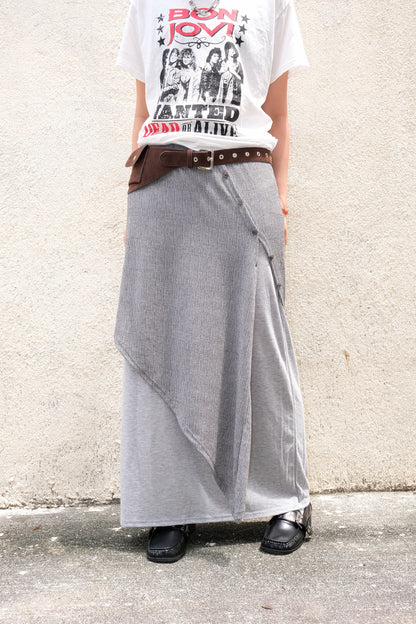 [SS]Button Layered Maxi Skirt (2colors)
