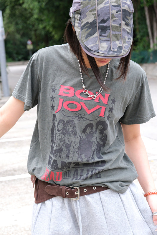 Bon Jovi Tee (khaki)