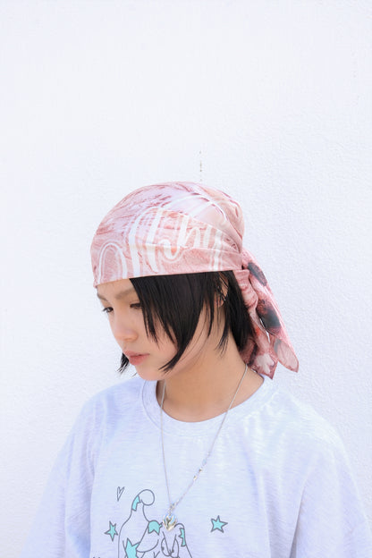 Seashell Printed Logo Scarf