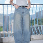 Vintage Curved Wide Jeans