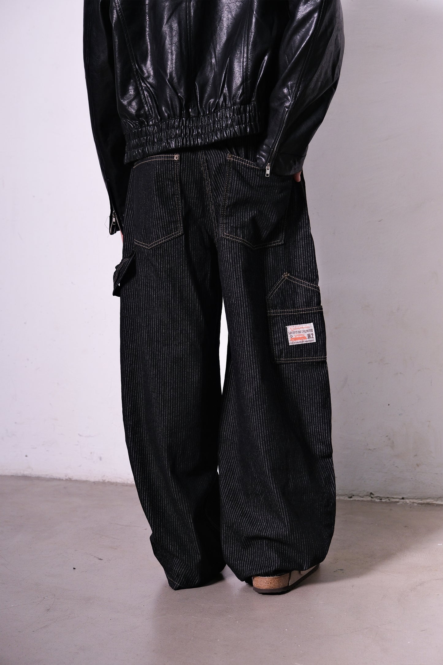 Striped Carpenter Jeans