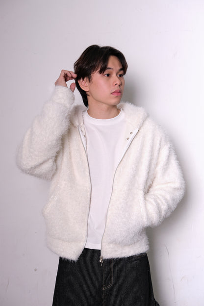 Furry Warmer Jacket (ivory)