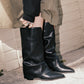 Point Toe Fold Boots