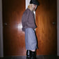 2way Belted Zipper Skirt