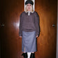 2way Belted Zipper Skirt