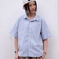 Uni Cropped Striped Shirt (ivory)