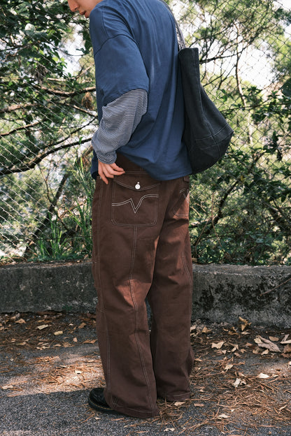 Stitched Pintuck Pants
