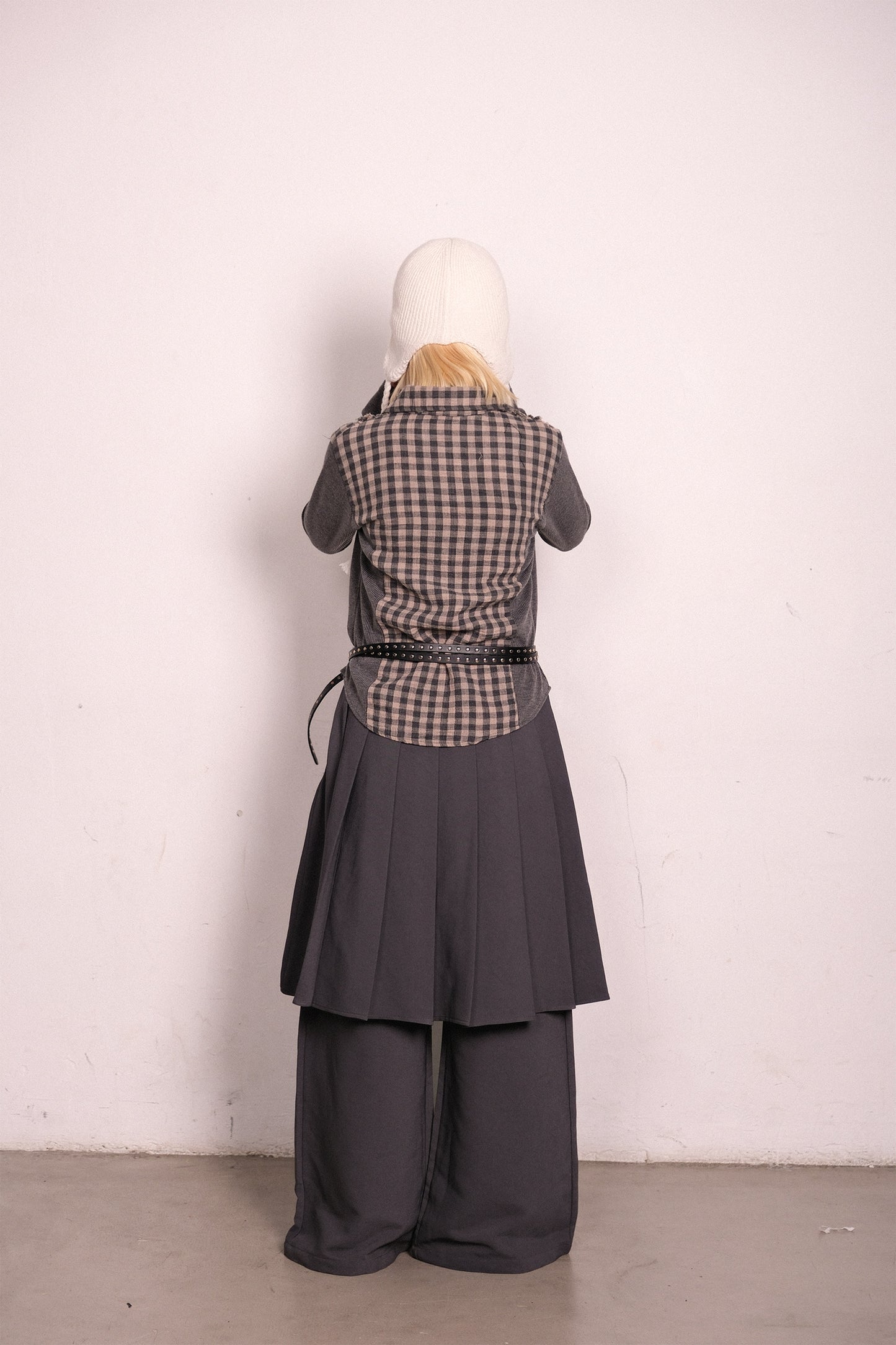 Pleated Skirt Wide Pants