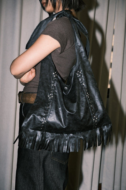 Tassel Leather Bag (2colors)