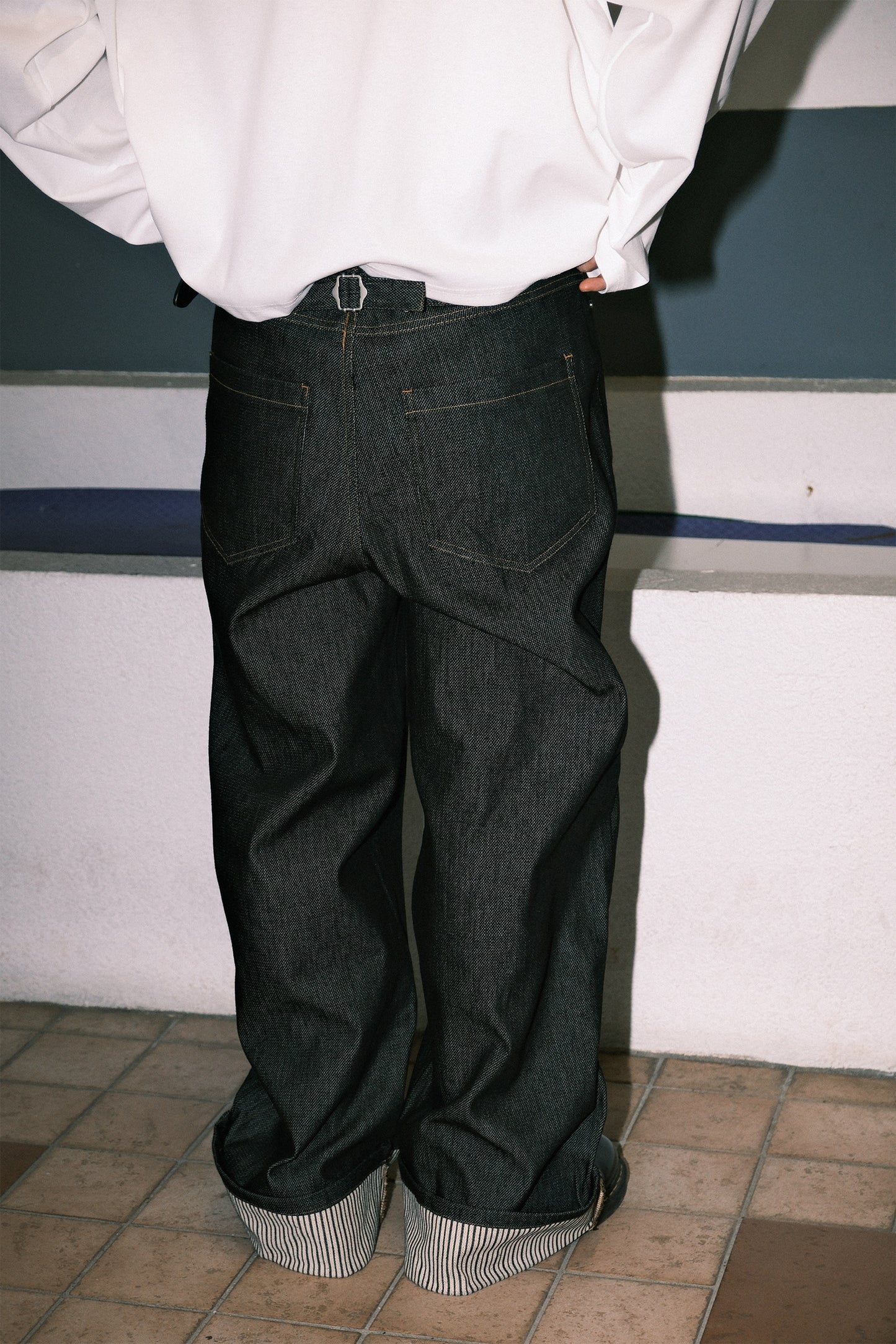 Bowling Roll Up Raw Denim