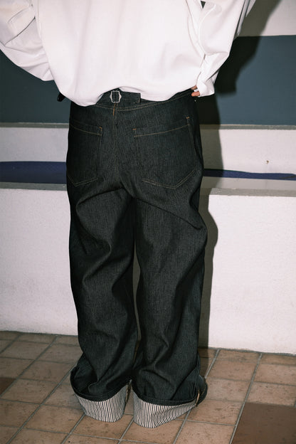 Bowling Roll Up Raw Denim