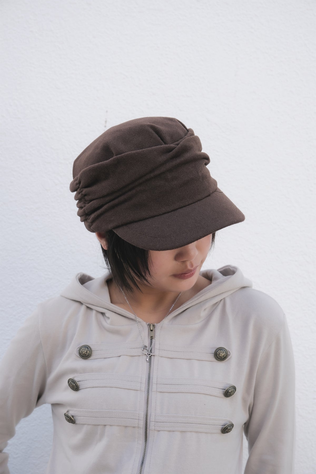 Shirring Newsboy Cap (3colors)