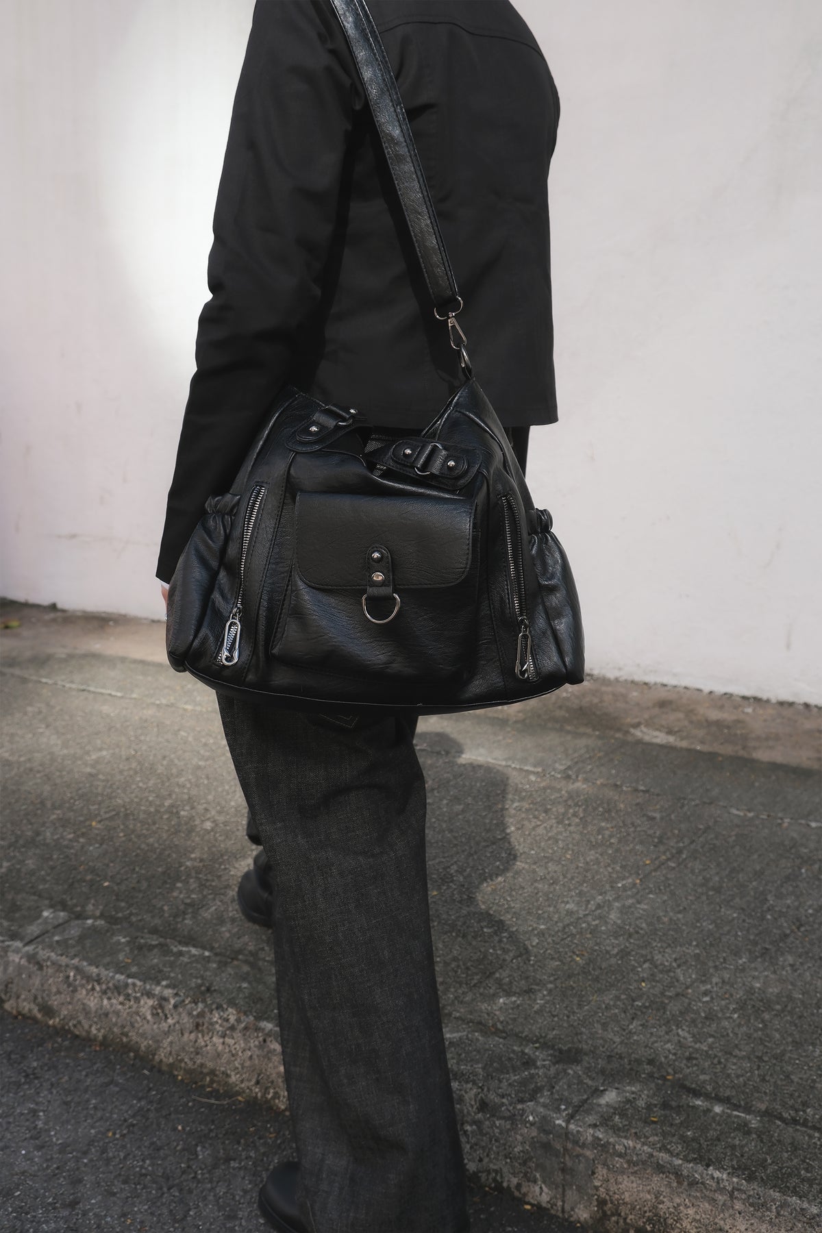 Vintage Pocket Leather Bag