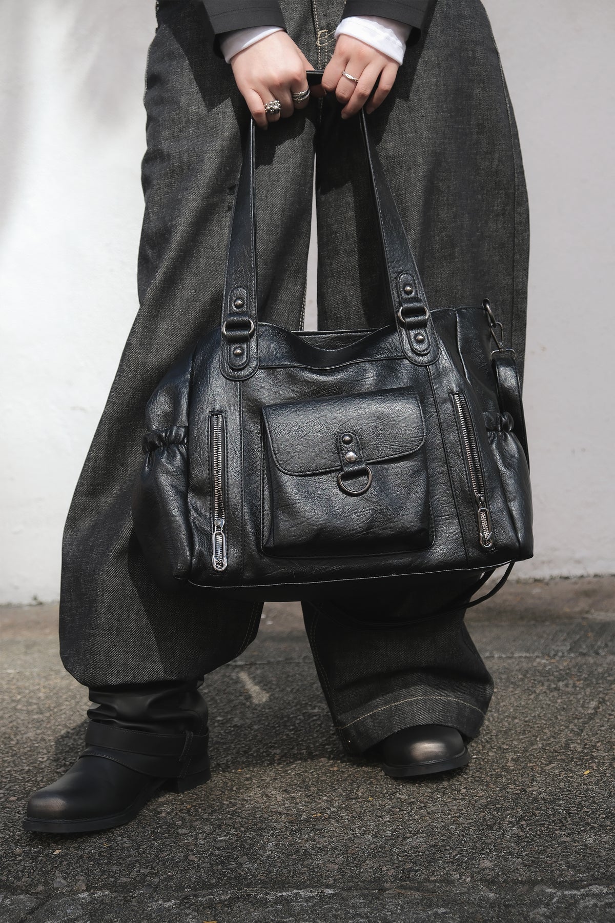 Vintage Pocket Leather Bag