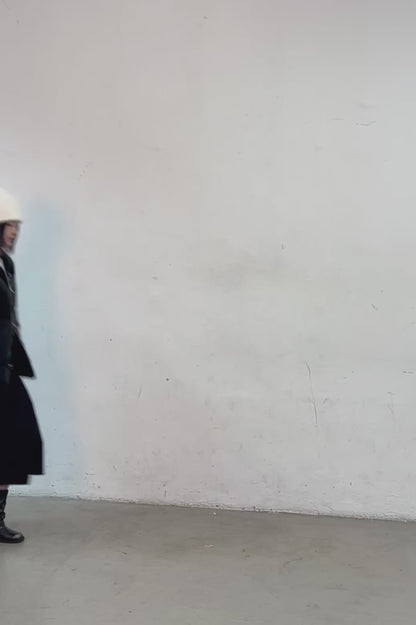 Belted Wrap Skirt (black)