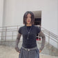 See-through Lace Tee (3colors)