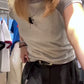 Silket Soft Raglan Top (brown)