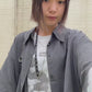 Kaji Checker Shirt (navy)