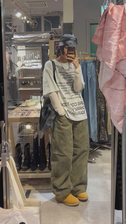 Paisley Wide Jeans
