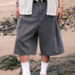 Lauren Stripe Shorts (grey)