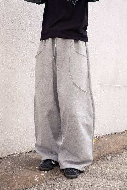 Curved Pocket Sweat Pants (4colors)