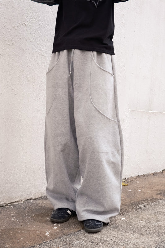 Curved Pocket Sweat Pants (4colors)