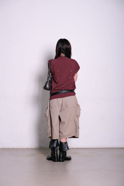 Shirring Snap Top (4colors)