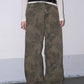 Paisley Wide Jeans (Charcoal)