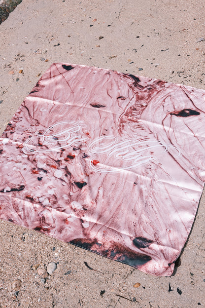 Seashell Printed Logo Scarf