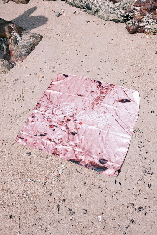 Seashell Printed Logo Scarf