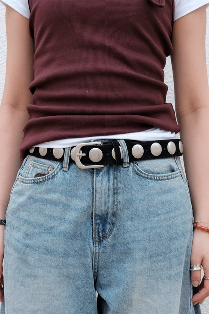 Suede Stud Belt (3colors)