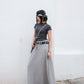 【BEST】Slim Shirring Top (charcoal)