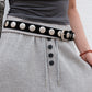 Suede Stud Belt (3colors)