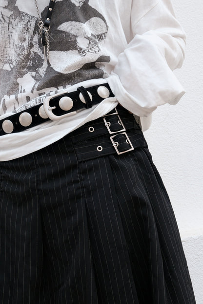 Suede Stud Belt (3colors)