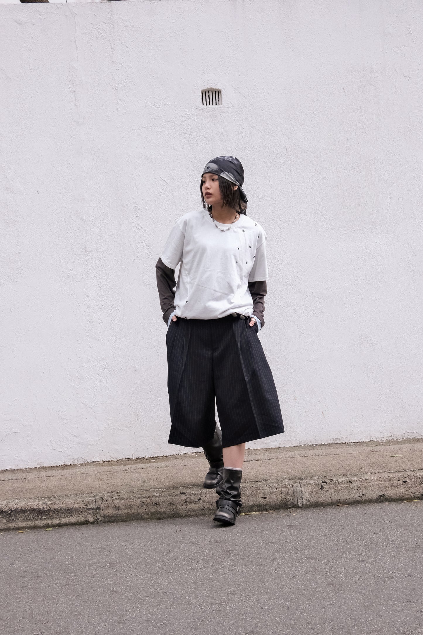 Star Slit Tee (melange)