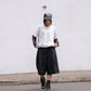 Striped Bermuda Slack (black)