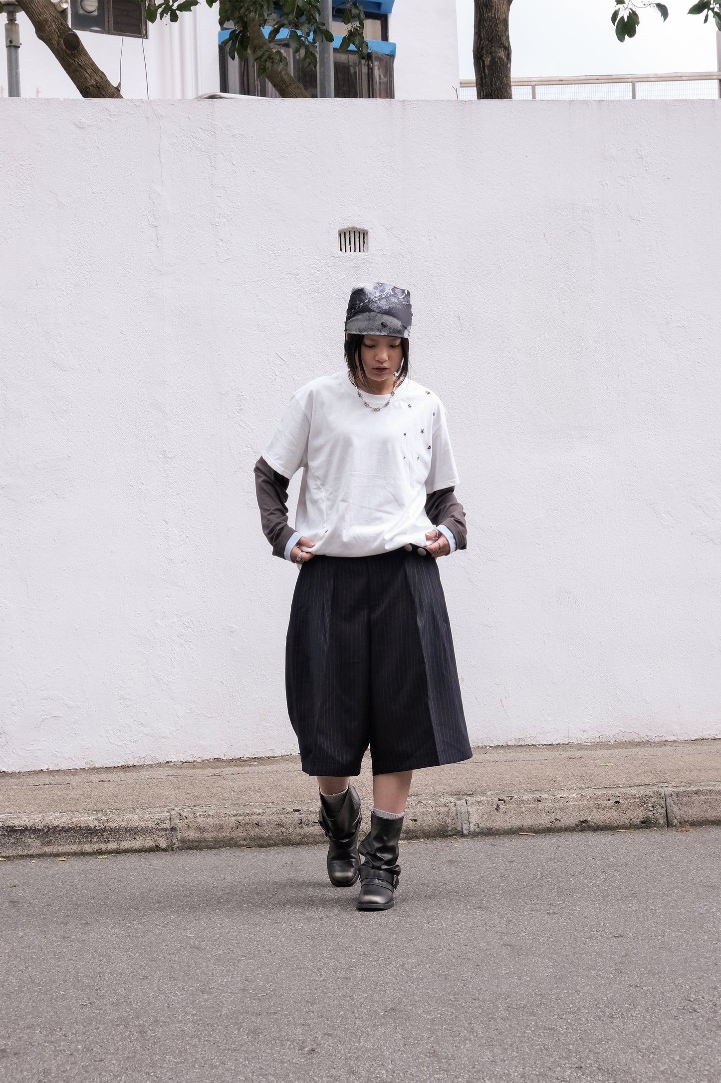 Striped Bermuda Slack