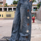 Star Embroidery Jeans