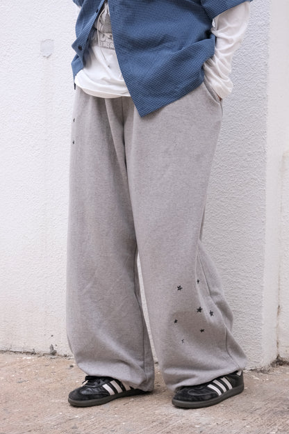 Star Slit Sweat Pants (melange)
