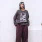 Star Slit Sweat Pants (melange)