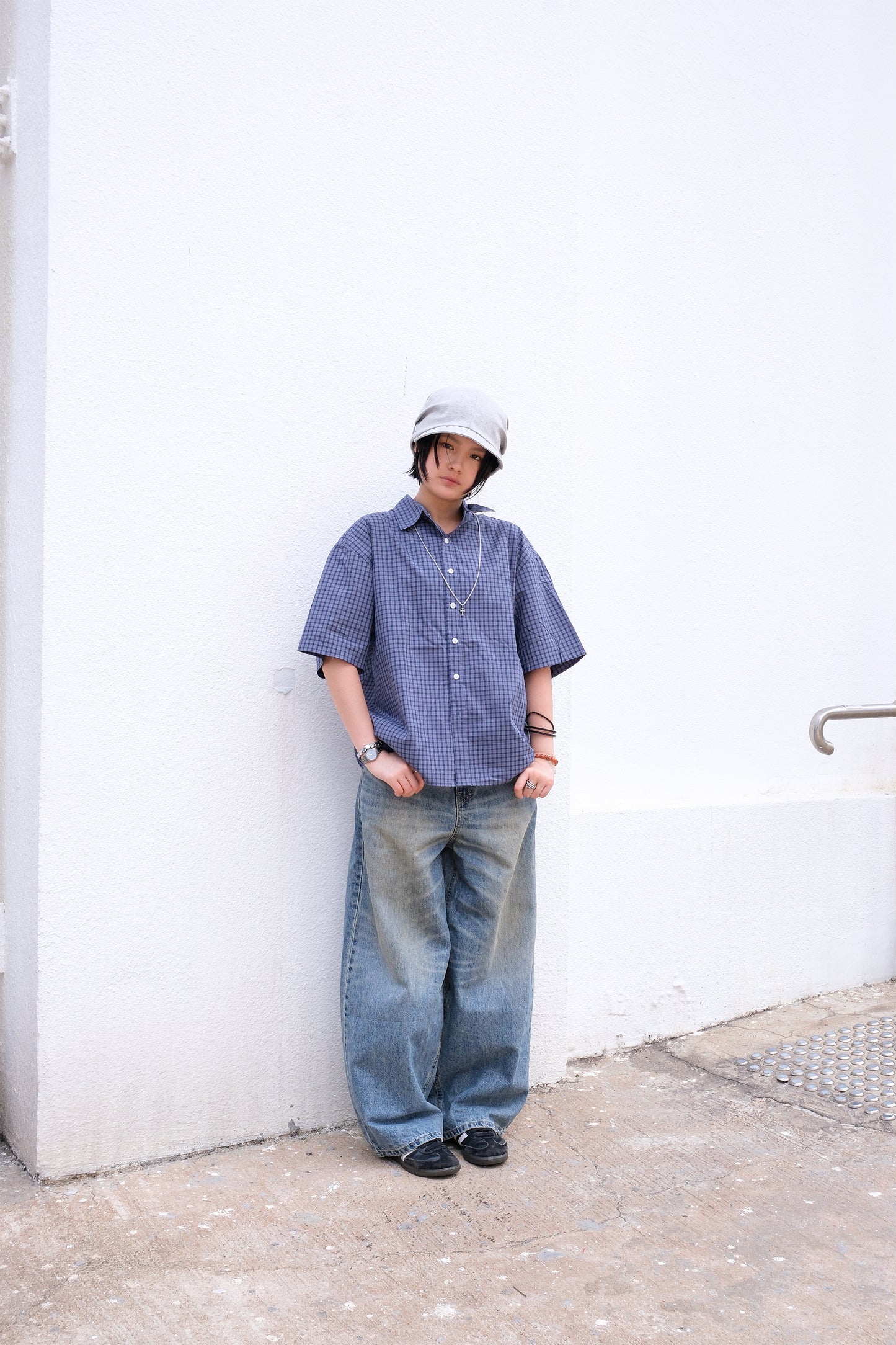 Cotton Shirring Cap (unisex)(3colors)