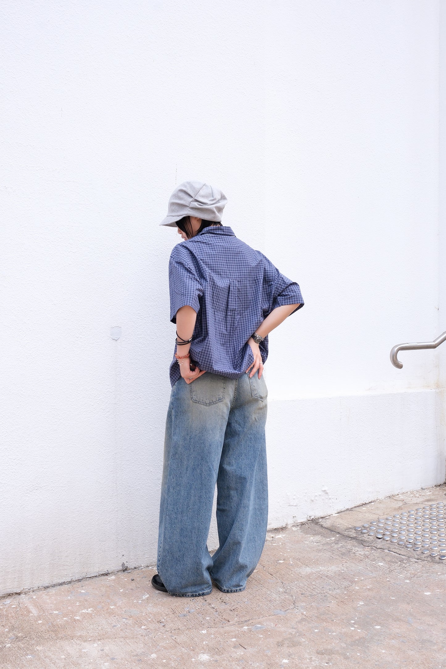 Cotton Shirring Cap (unisex)(3colors)