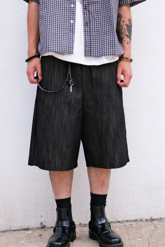 Bamboo Denim Jorts (black)