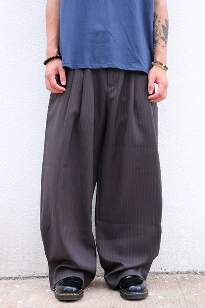 Leen Stripe Slack (navy)